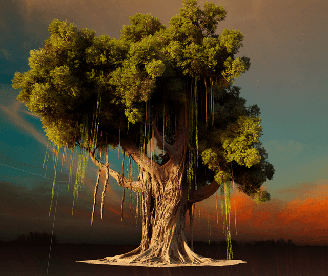 Hero tree asset for games and film by Cosku Turhan