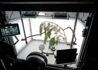 Branch rig inside the capture booth