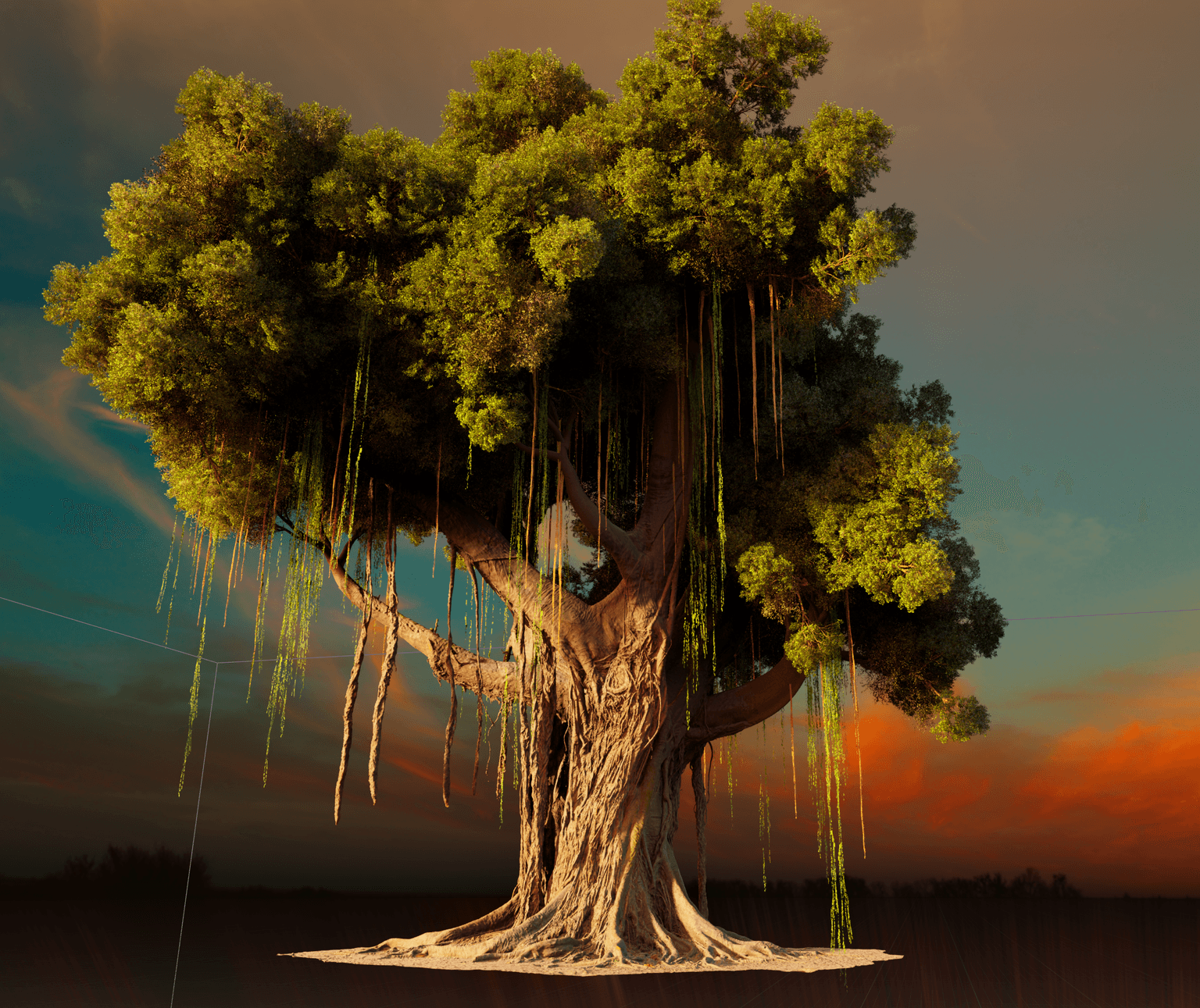 Hero tree asset for games and film by Cosku Turhan